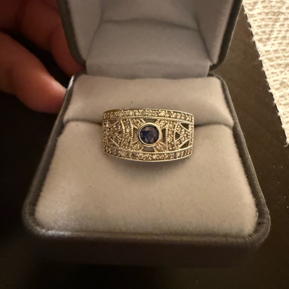 Diamond and Sapphire Ring